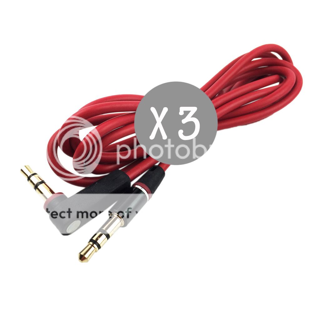 Replacement Headphone Cable for Beats by Dr Dre Earphones 3.5mm Cord